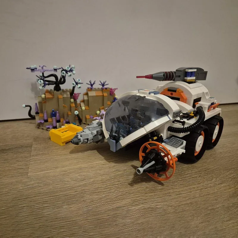 Kreative Serie Moc Bausteine Modulare Mobile Bergbau Laser-Stadt Raum Technologie Blöcke Weihnachten DIY Spielzeug Bau Geschenk