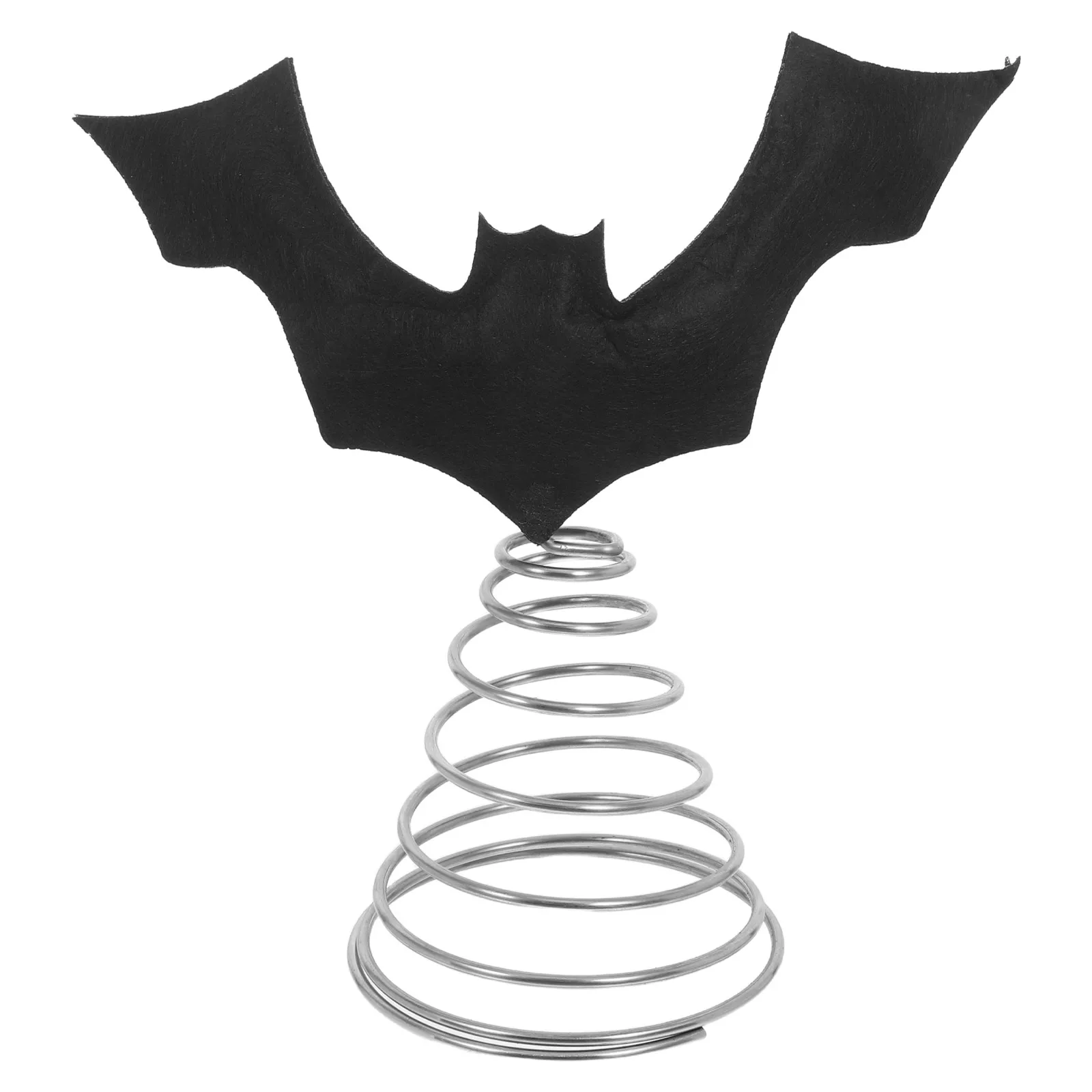 

Halloween Bat Topper Metal Ornament For Xmas Tree Horror Party Decor Vintage Rustic Style Blackhaunted Supplies