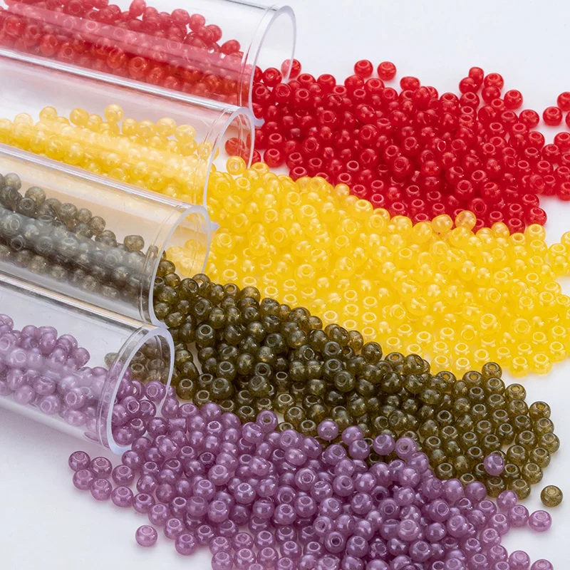 450 Pieces 3.0MM Round Seed Beads Boho Style Loose Beads For DIY Handwork Beading Jewelry 15grams/bag