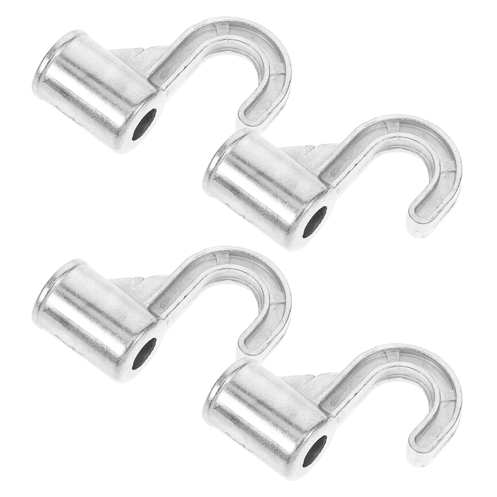 

4pcs Thickened Aluminum Alloy Wardrobe Closet Rod Hooks Hanger Holder Storage Mount Bedroom Office Use Wardrobe Hook