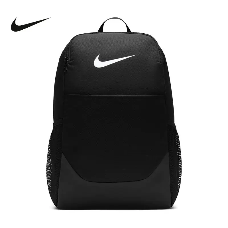 nike-ib4408‑010-black-white-backpack-large-capacity-sports-travel-school-student-daily-commute-laptop-backpack