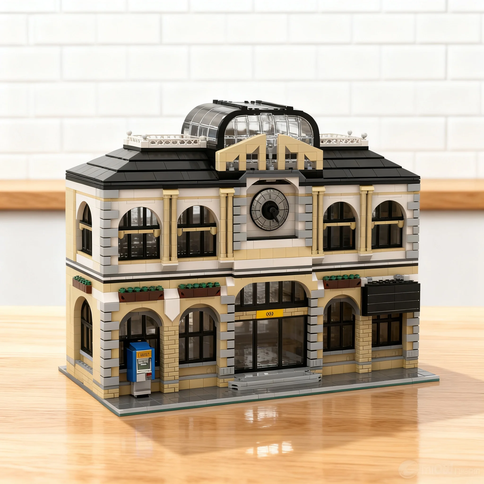 3600pcs MOC Modular Streetscape Grand Central Modular Train Station Model Building Blocks Toy Construction Christmas Gift Brick