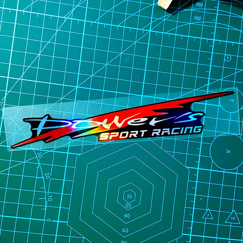 

1 шт. спортивные гоночные наклейки Power's, водонепроницаемые виниловые стикеры для окон автомобиля, бампера, багажника, кузова, для стайлинга и декора
