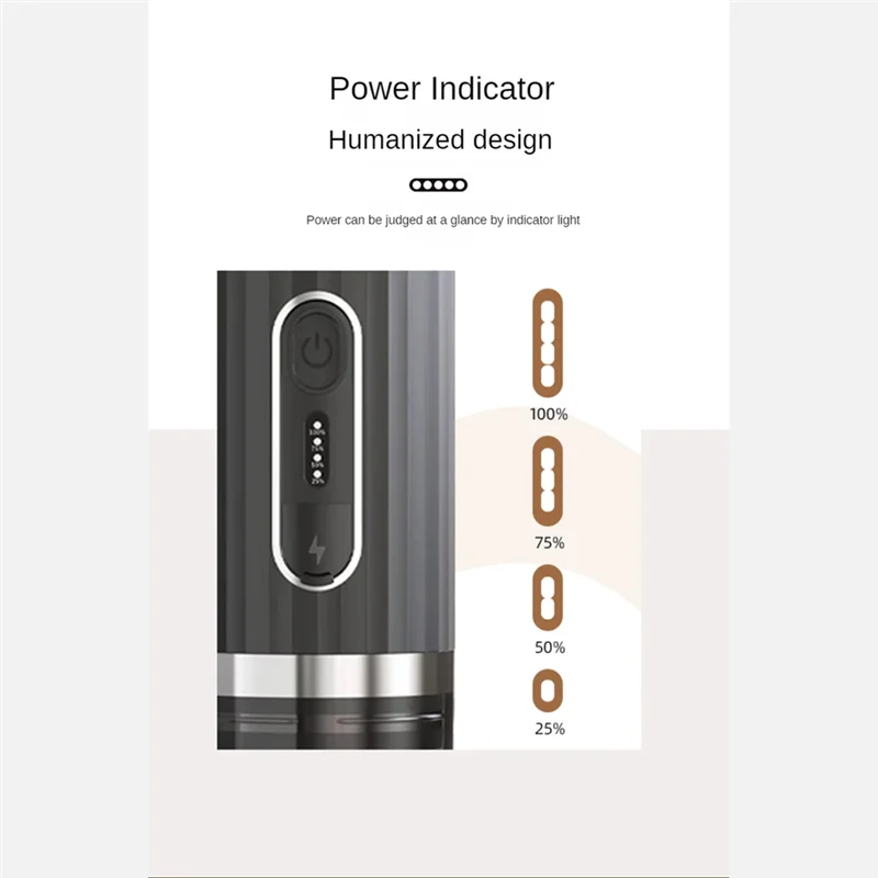 A24P 휴대용 커피 메이커 충전식 무선 가열 에스프레소 머신 자동차 커피 메이크 그라운드 커피 및 에스프레소 여행, Durab