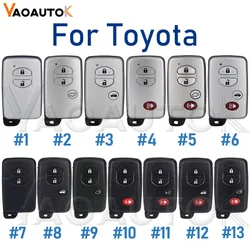 Smart Remote Key Shell Case Fob For Toyota Avalon Corolla Camry Prius RAV4 Highlander 4 Runner Land Cruiser Venza 2/3/4 Buttons