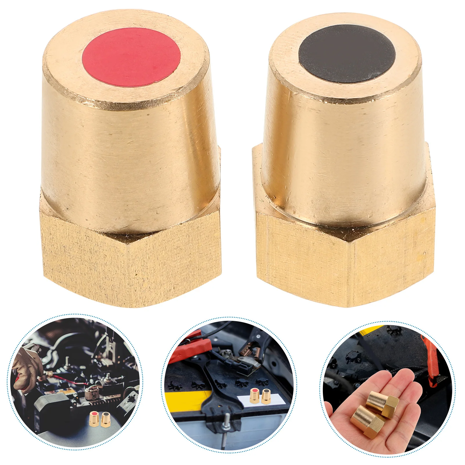 

8-мм латунный клеммный соединитель для тяжелых условий эксплуатации, универсальный резьбовой адаптер для автомобилей, морского транспорта, грузовиков, фургонов и других транспортных средств