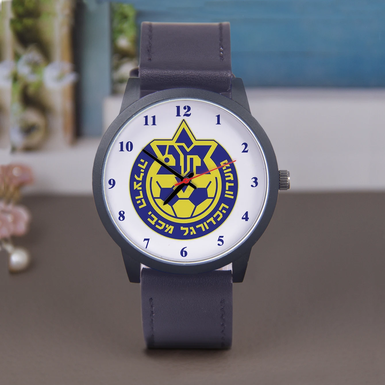 مروحة 45/38 هدية ساعات رجالية للجنسين ساعة نادي أسود فضي تذكارية لكرة القدم ذهبي وردي للجنسين إلكترونيات