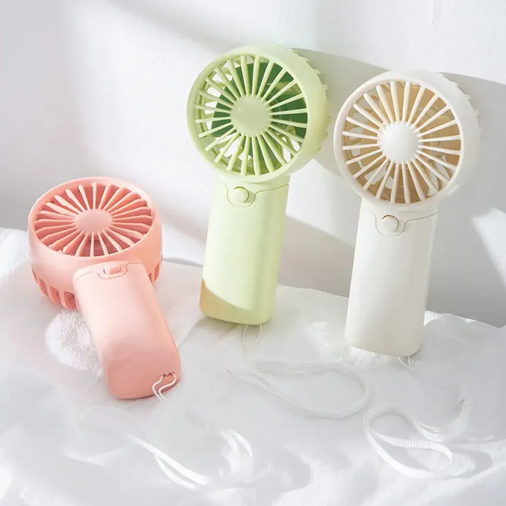 Cute Mini Fan Portable Handheld Fan Lightweight Handy Fan Pocket Size Low Noise Small Electric Fan Student Gift Outdoor Fan 2024