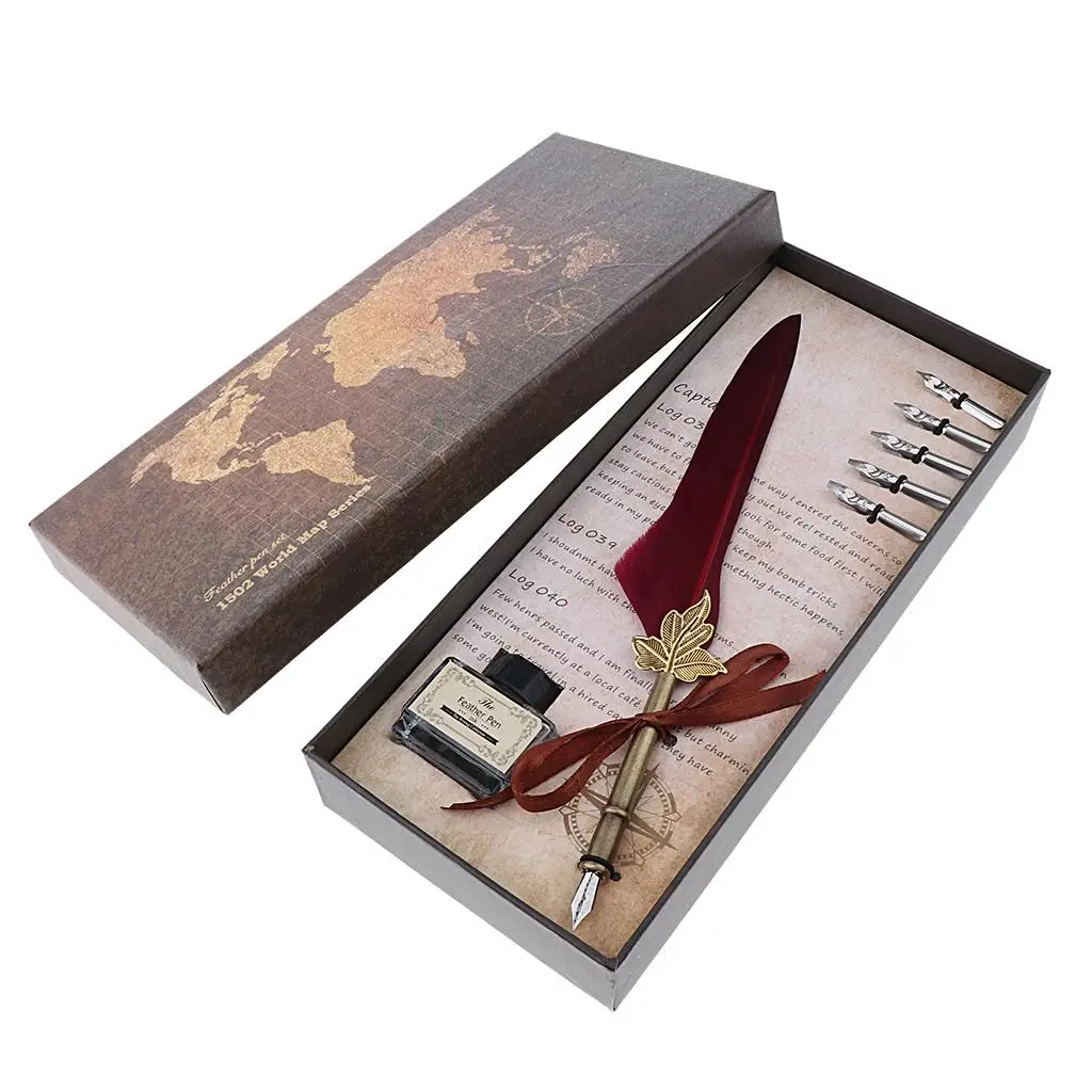 

Набор для каллиграфии, 26 см, пружинная шариковая ручка с 5 сменными наконечниками