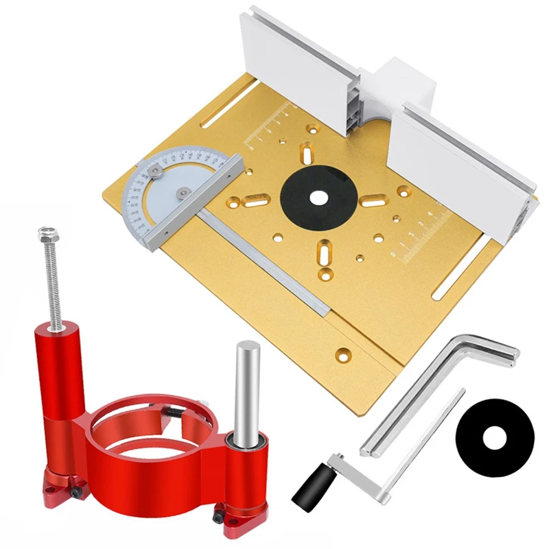 Precision Router Lift System And Router Table Insert Plate - Wood Router Lift Base For Working Benches DIY Tool