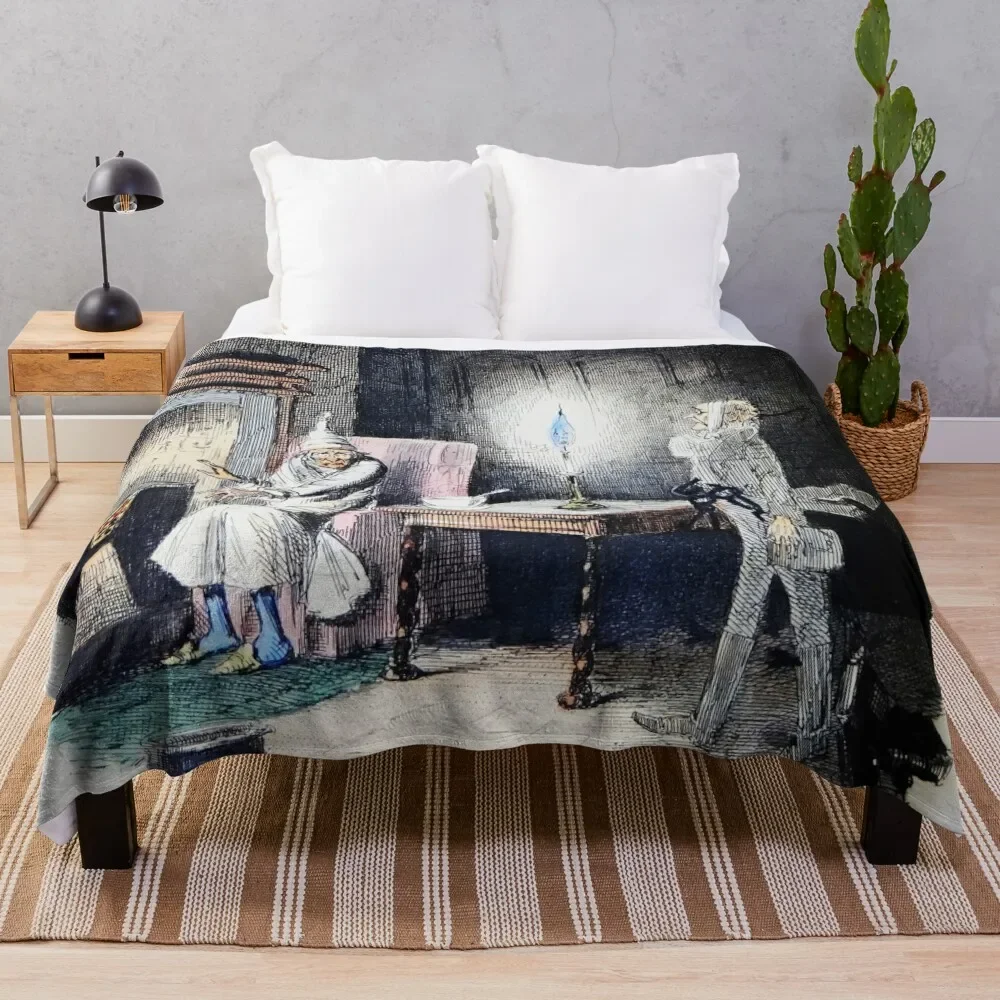 

Scrooge and Marley Throw Blanket Durable Warm Blanket for Daily Home Use