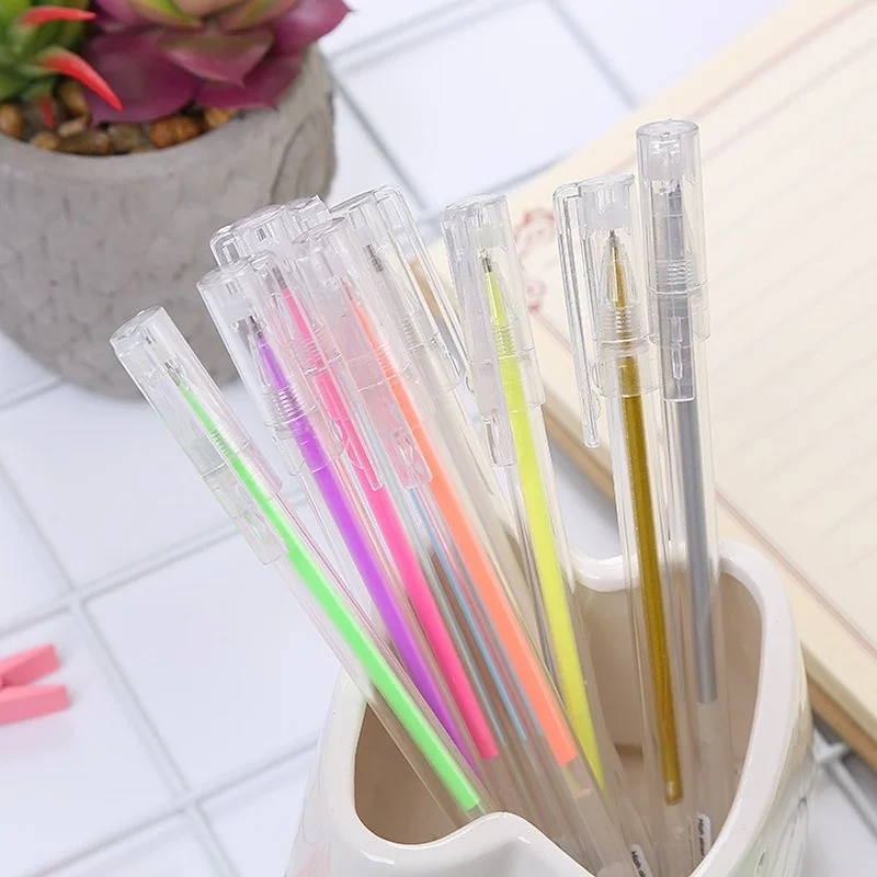 

9pcs Stationery Photo School Supply Water Chalk DIY Diary Home Decoration Sketch Drawing graffiti Colored markers highlighters