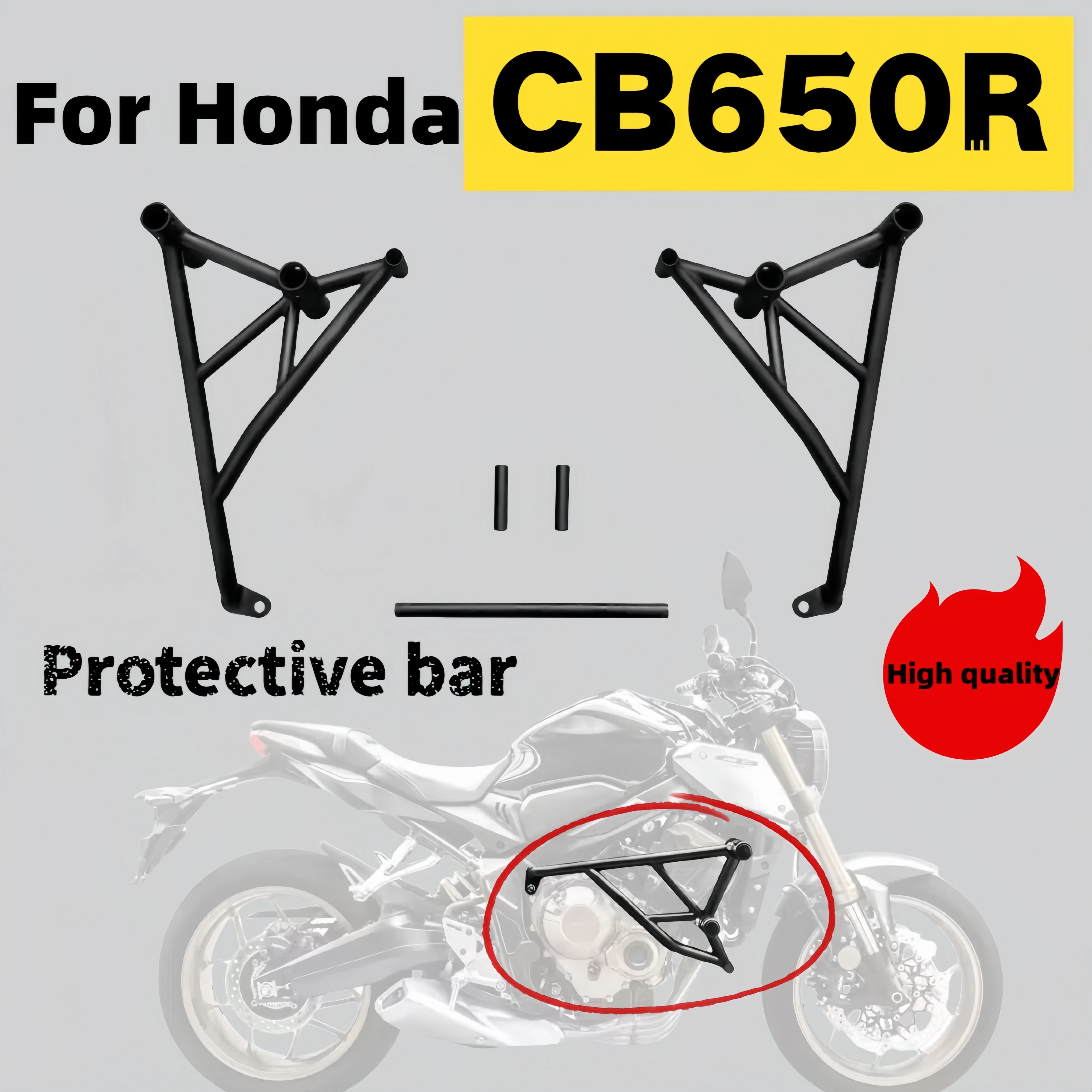 

For Honda CB650R guard bar anti-fall bar spring head bumper competition bar CB650R modified accessories