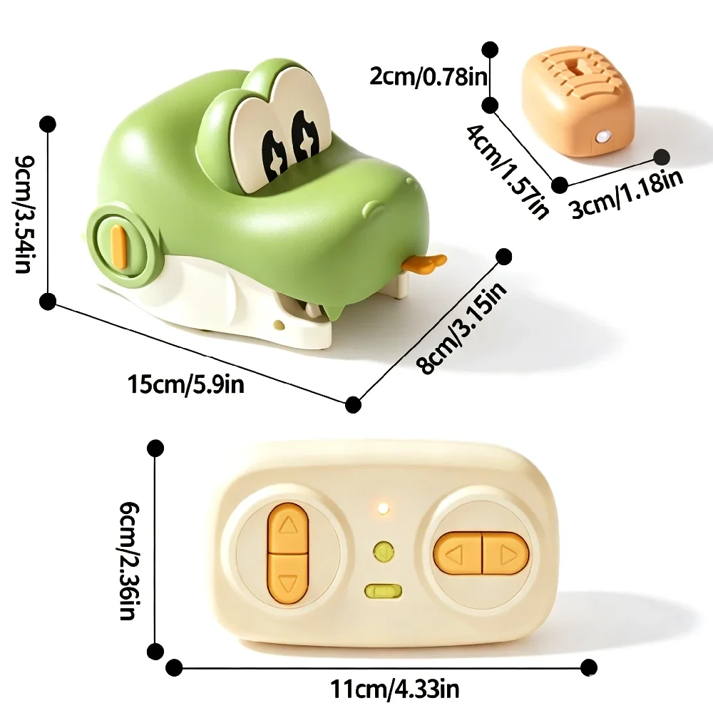 RC Magnetic Eating Snake Remote Control Car Toy,Greedy Bean Devouring Animal Toy, Interactive Educational Birthday Gift for Kids