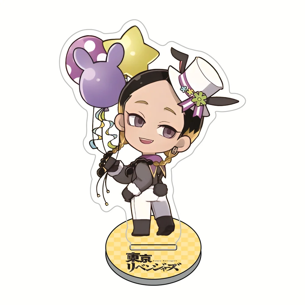 10cm Tokyo Revengers Amusement Park Chibi Acrylic Stand Figures Keychain Anime Collectible Merch Desktop Decoration Fan Gift