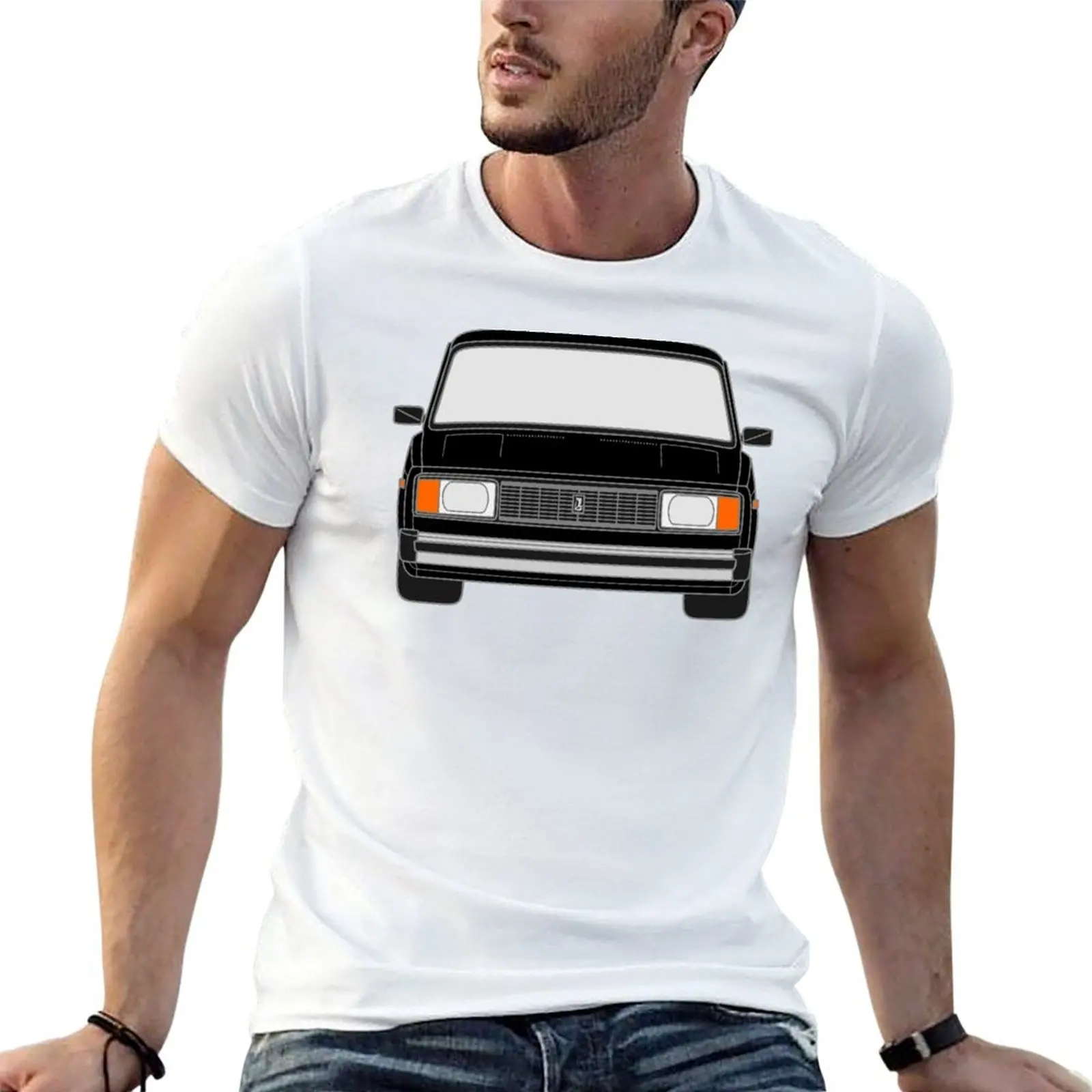 

Lada VAZ 2104 2105 2107 Nova Riva black color T-Shirt t shirts for man cotton funny man t shirts cotton T-Shirt