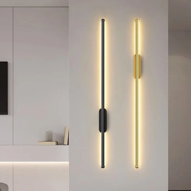 

Minimally Designed Long Strip Wall Light LED Modern Staircase Hallway Living Room Background Bedroom Bedside Wall Light