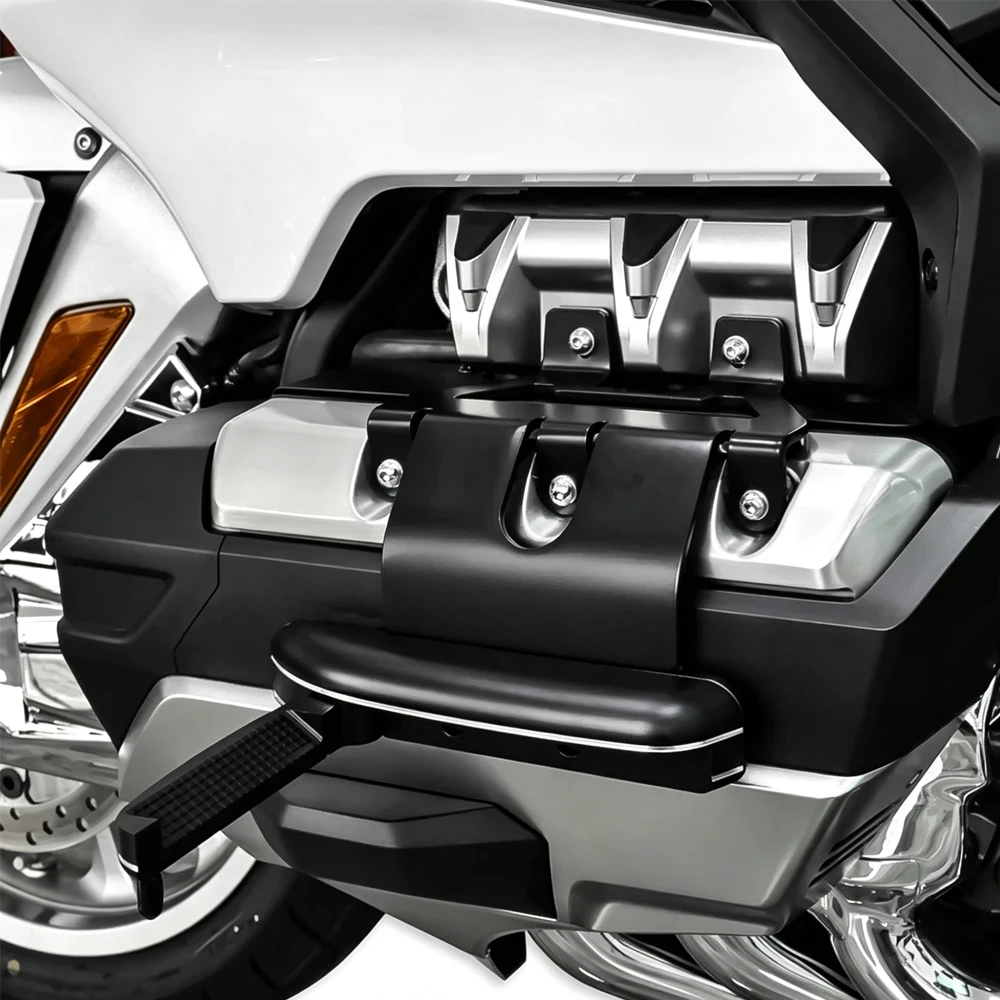 For Honda Gold Wing GL1800/F6B/Tour/DCT Airbag 2018-2025 Motorcycle Fit Flip Foot Pedals Adjustable Highway Pegs Driver Foot Peg