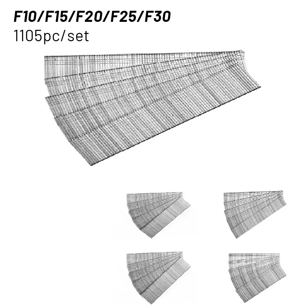 Imagem -06 - Unhas Retas Brad para Pistola de Pregos Elétrica Grampeador Nailers Grampos-pistolas F15 F20 F25 F30 para Faça Você Mesmo Casa Jardinagem-carpintaria 1105 Peças