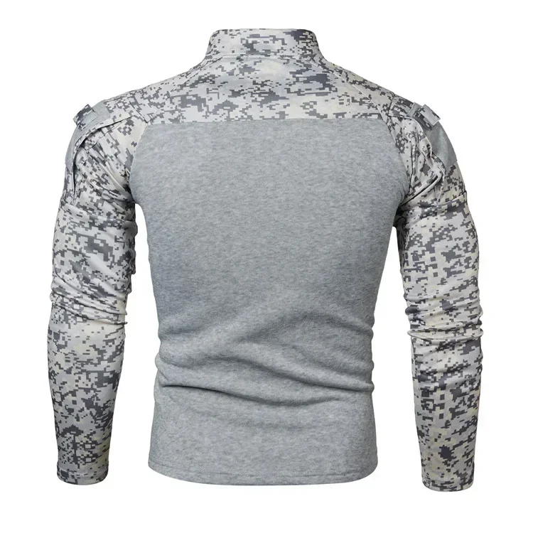 Tactical Uniform Men Officer Summer Shirt Long Sleeve Underwear Shirts Policja Shirt Multicam