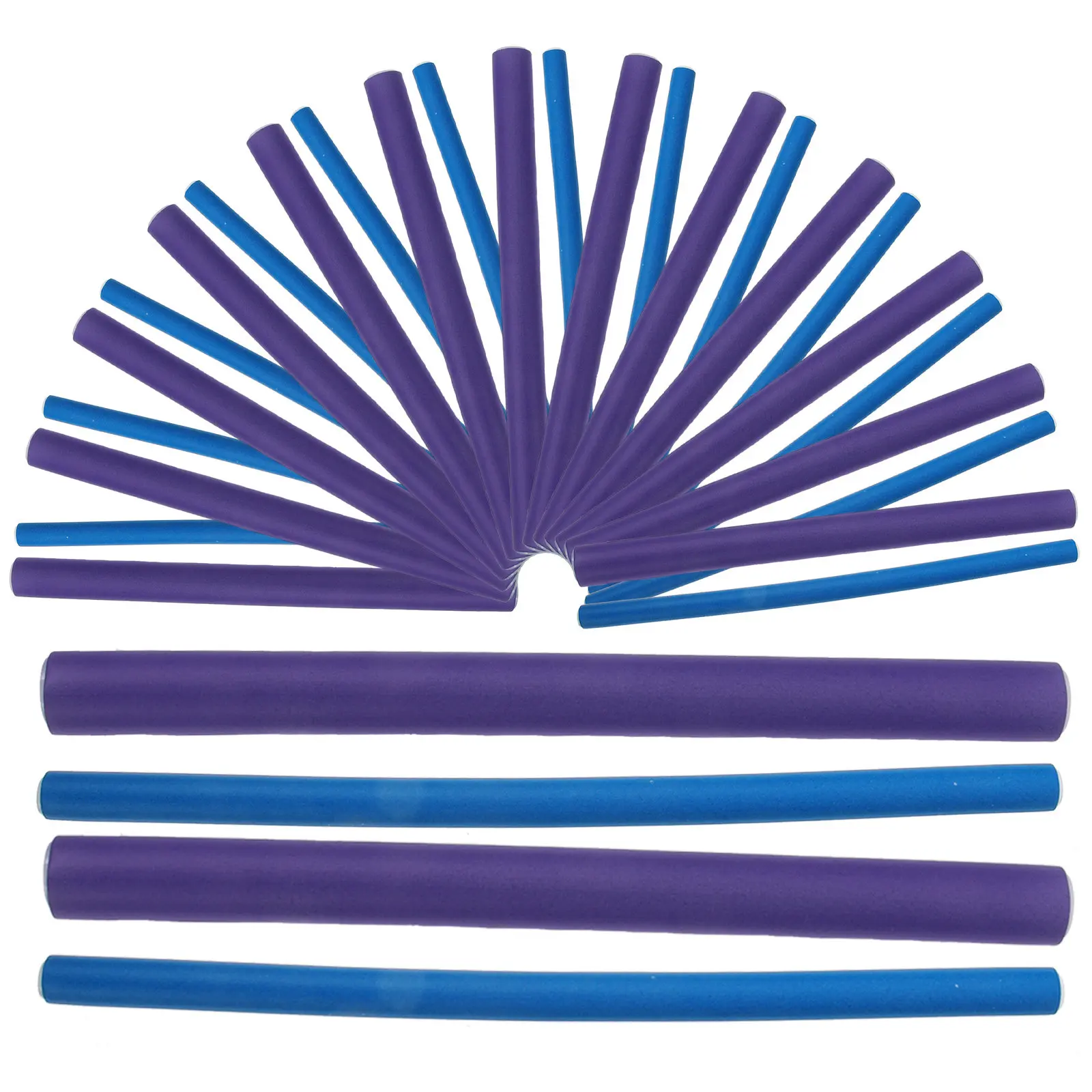 

20Pcs Flexible Hair Rollers Heatless Curlers for Long Short Hair No Damage Curling Rod Set for Daily Use Or Gift