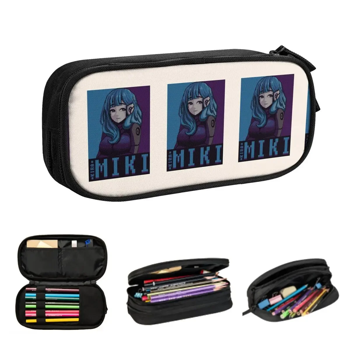 

VA-11 HALL-A Pencil Cases for Students School Pen Box Pencil Bag Big Capacity Pencil Pouch Pen Holder