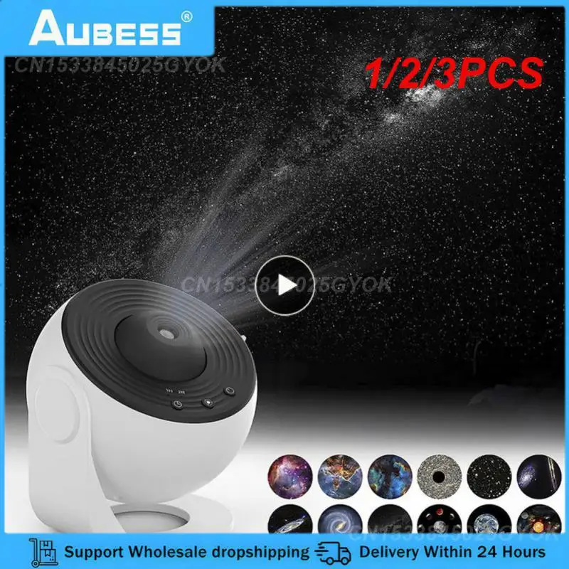 1/2/3PCS Night Light Galaxy Projector Starry Sky Projector 360° Rotate Planetarium Lamp For Kids Bedroom Valentines Gift