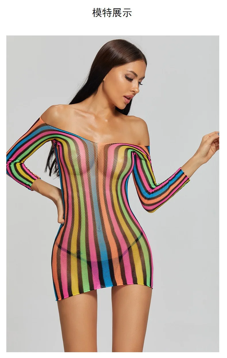 ร้อนร้อนชุดชั้นในเซ็กซี่ผู้ใหญ่หญิงที่มีสีสันลายกระโปรงสั้นแน่น Netwear XXX ชุดชั้นในเซ็กซี่ชุดที่แปลกใหม่ชุดเซ็กซี่ร้อน