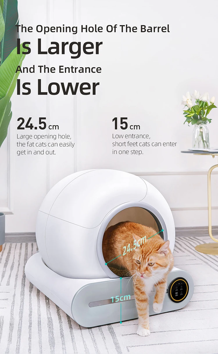 for BLESSING Warehouse Automatic Cat Litter Box Intelligent Smart Self Cleaning Litter Box For Cats Automatic Cat Toilet Litter