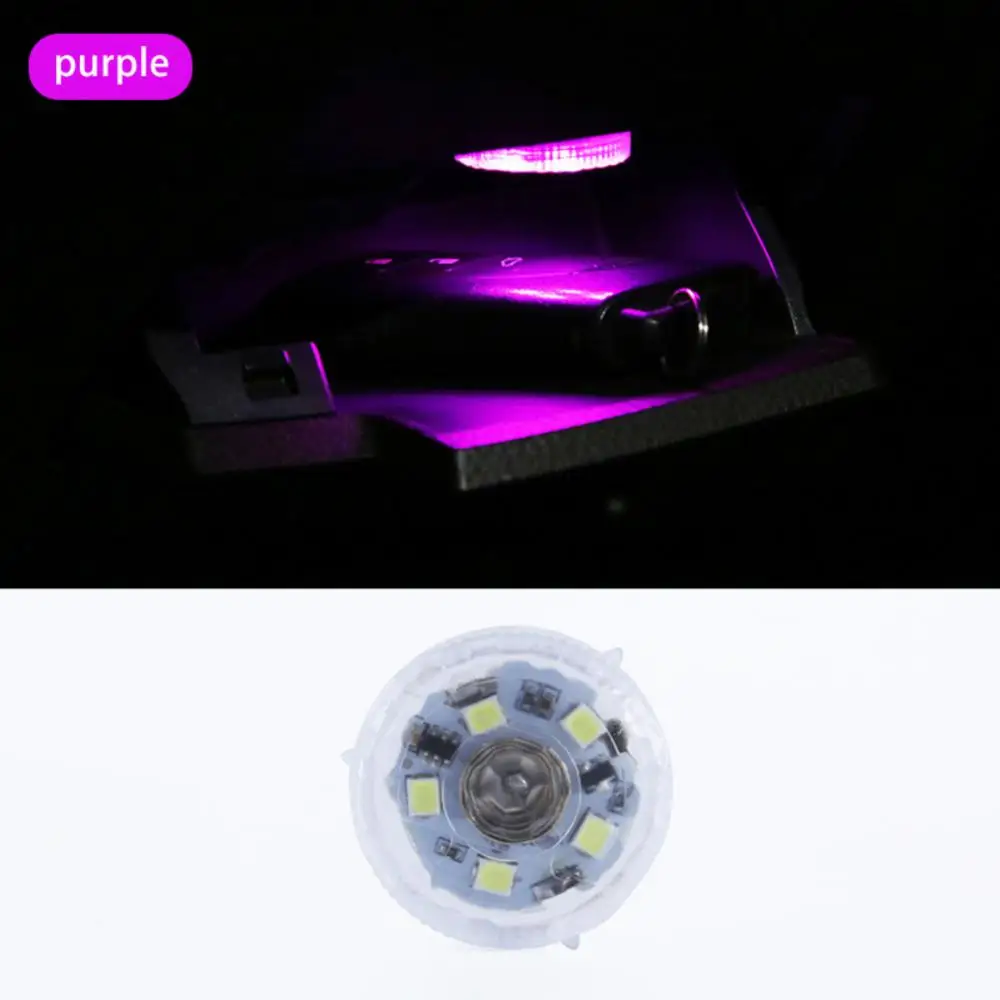 1/3PCS Car Interior Ambient Light Universal Atmosphere Lamp Mini Led Ambient Light Colorful Touch Switch