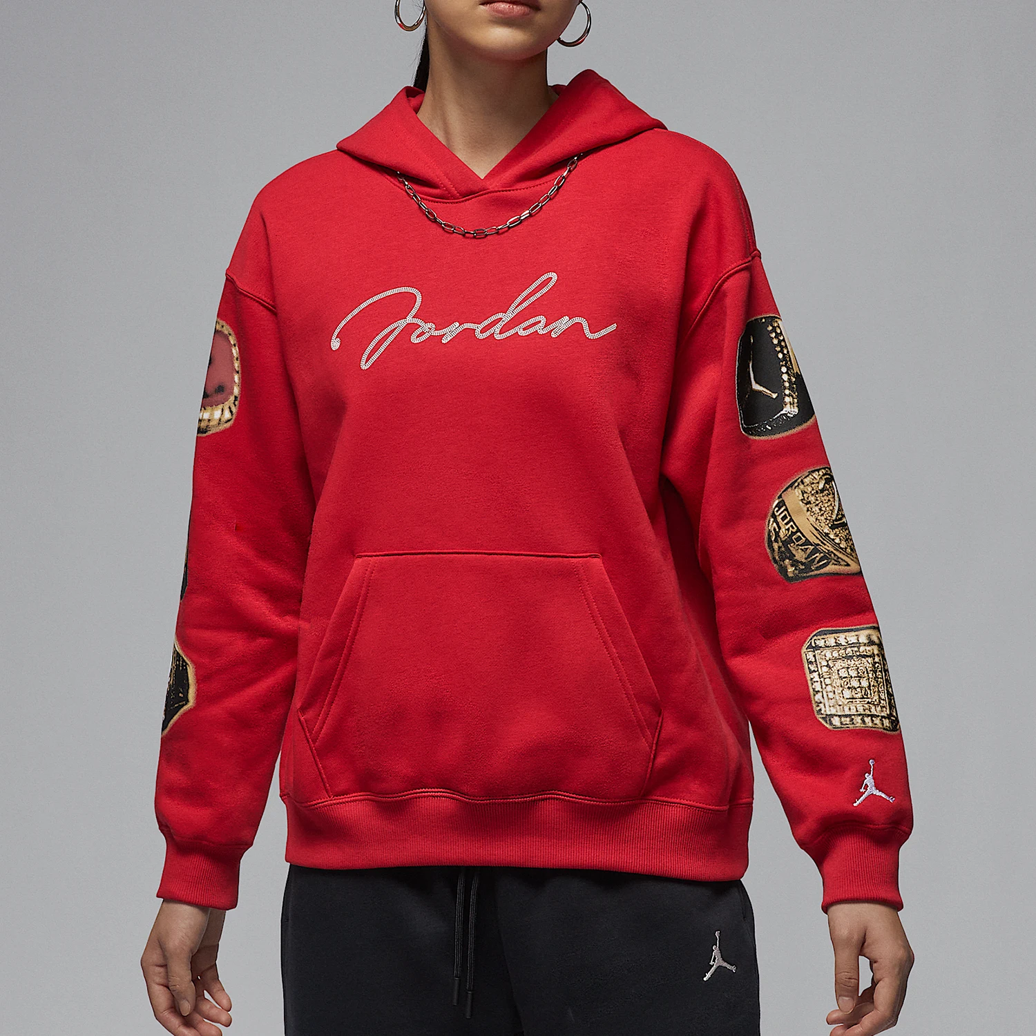 

Nike Authentic JORDAN Women's Loose Fleece Snake Year New Year Hoodie HJ0203-687