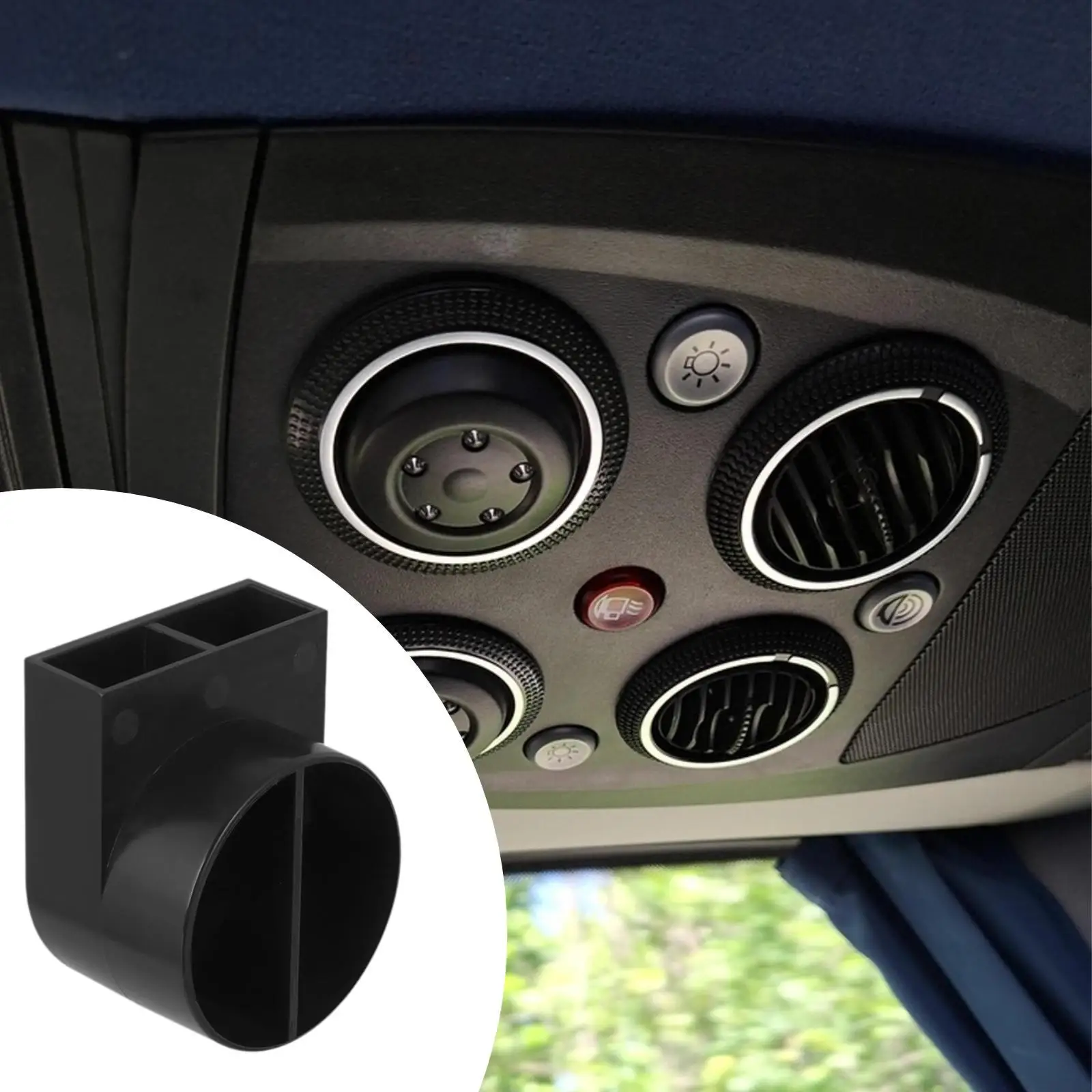 Universal RV Air Vent Outlet Adjustable Airflow 180 Degree Rotating Heater Duct Cover Compact PP Easy Install