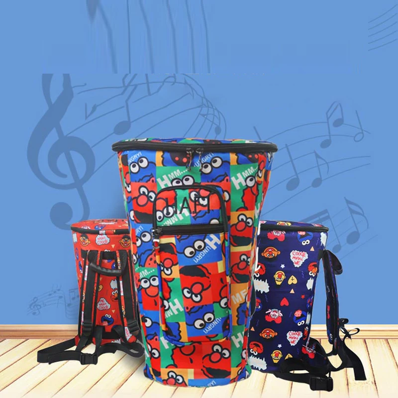 8 Inch Djembe Bag Case Thick Shockproof Waterproof Africa African Drum Bags Tambourine Shoulders Back Package