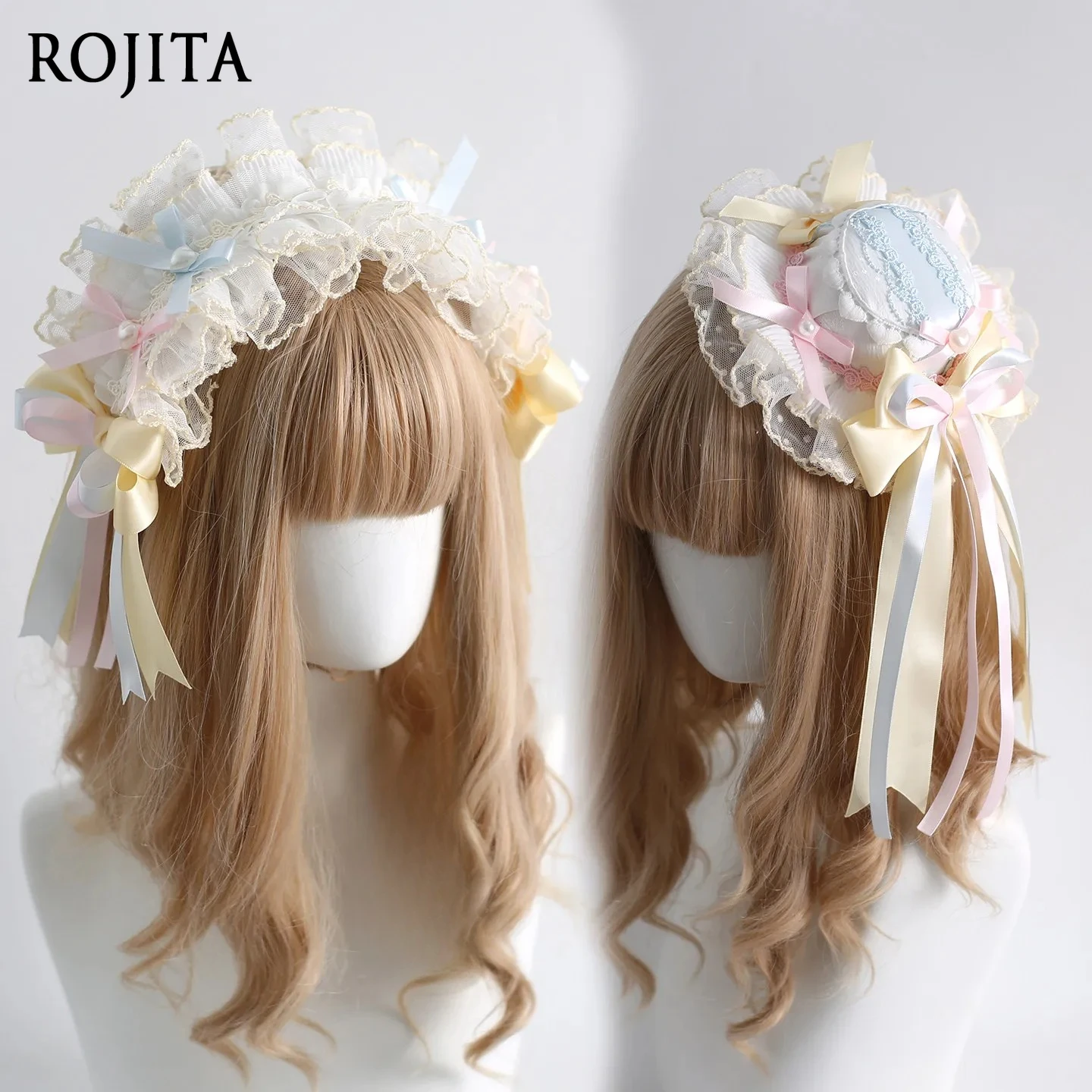 Süßer Pastell-Lolita-Mini-Hut  – Lace Ribbon Trim Bewertung und Preis
