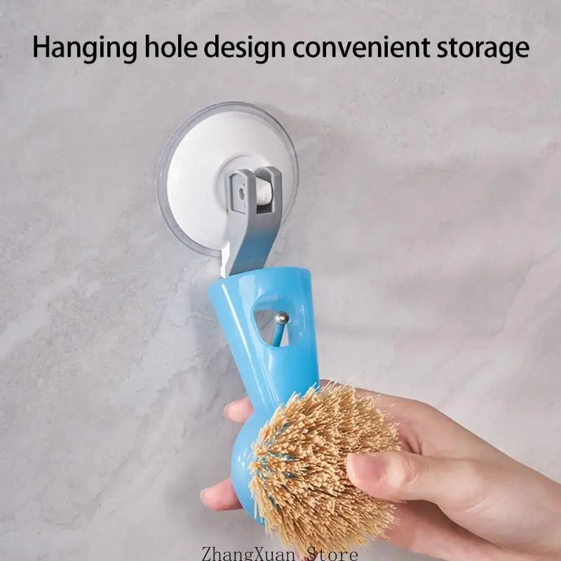 Kitchen Scrub Brush With Short Handle Standing Wipe Brush For Easy Grip And Multipurpose Cleaning Tasks 3XUF