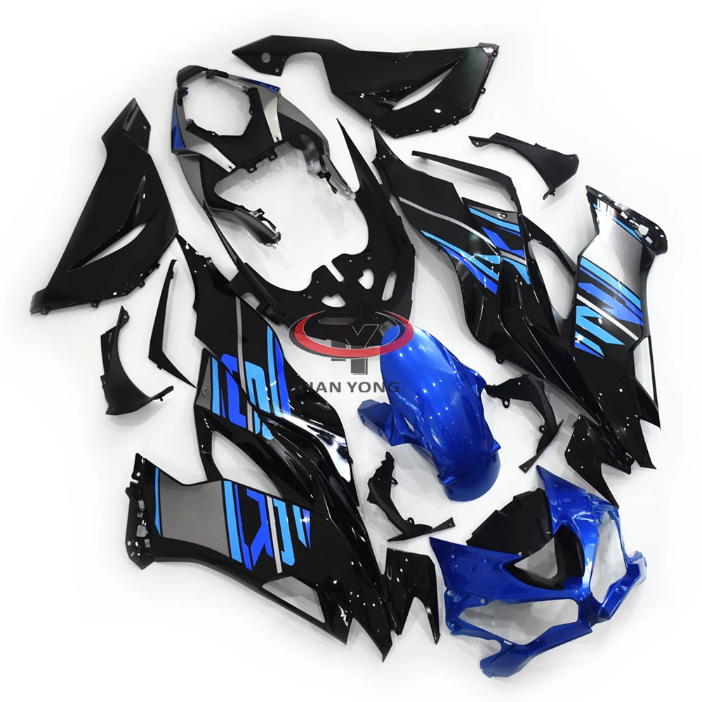 Motorcycle Full Fairing Kit For Kawasaki ZX6R 2019-2023 636 ZX 6R 19-23 Bright blue black decal craftsmanship Bodywork Cowling