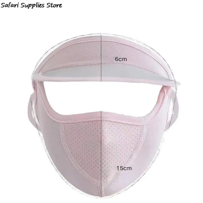 Breathable Ice Silk Summer Sunscreen Mask Outdoor Sports Cycling Bike Motorcycle Anti-UV Scarf Breathable Thin Half Face Cover