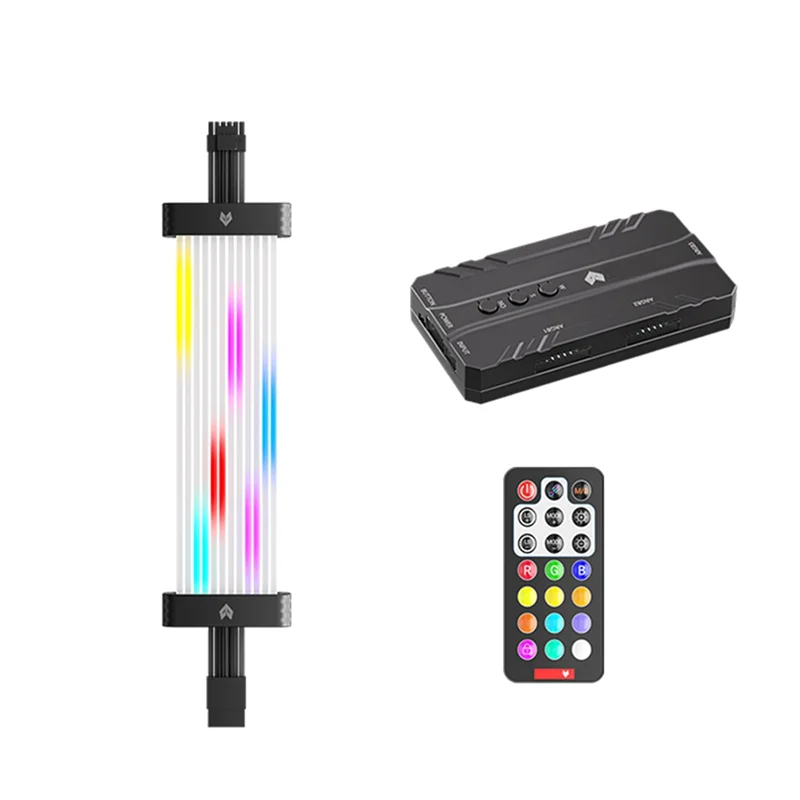 

AK51-16Pin ARGB Кабель питания видеокарты RGB Удлинительный кабель питания RGB Кабель блока питания для видеокарты 30XX 40XX