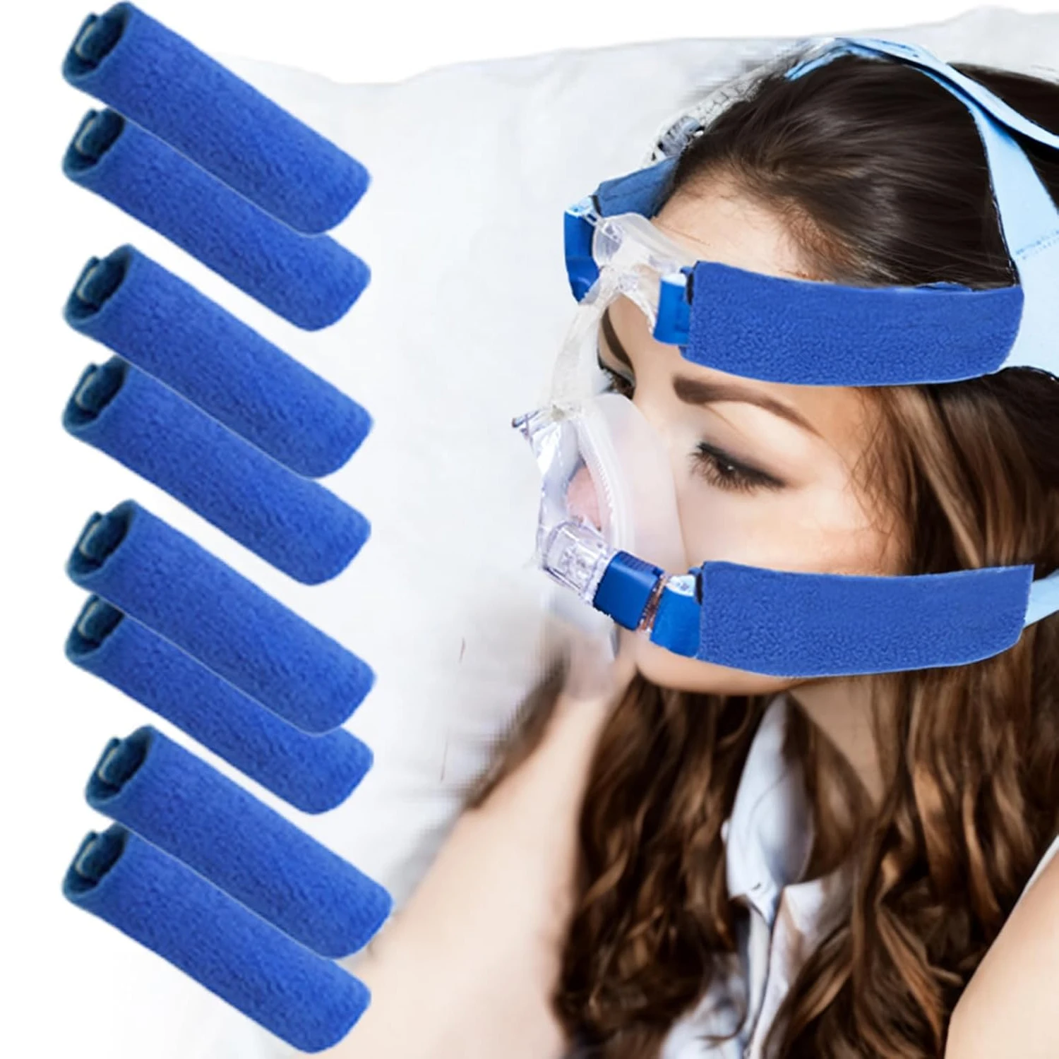 2-10PCS for CPAP Mask Strap Covers Headband Protection Pad Sleeve for Cpap Strap Headgear Universal and Reusable Comfort Pads