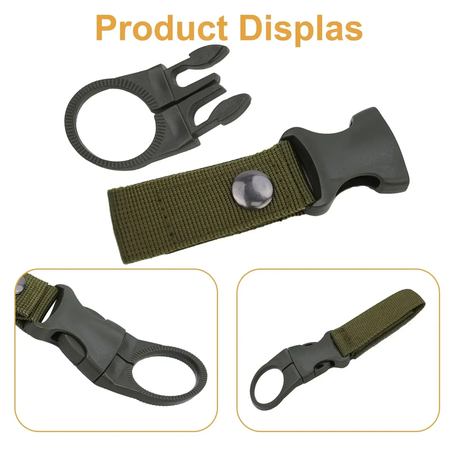 outdoors Camping Water Bottle Buckle Holder Nylon Webbing Backpack Water Bottle Hanger outdoors Camping Equipment