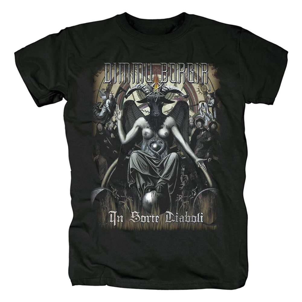 2025 Dimmu Borgir Dark Castle Symphonic Metal Rock T-Shirt Men's and Women's Cotton Loose Crew Neck Short Sleeves