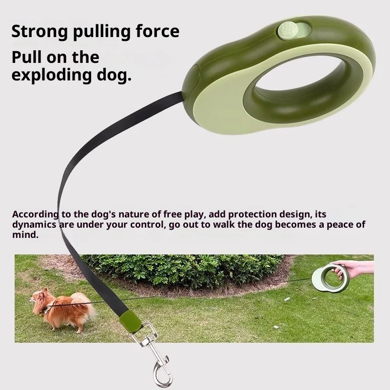  3.5 Meters Retractable Dog Leash Pet Leash Traction Rope Belt Automatic Flexible Leashes Lightweight Leash Light Outdoor view 4