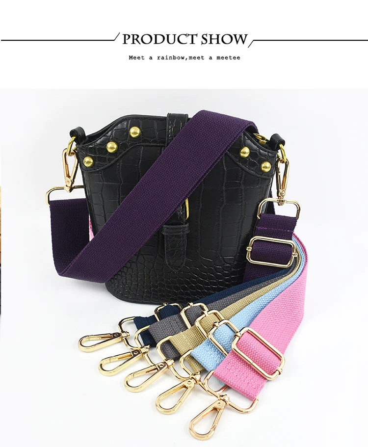 1Pc Deepeel 38mm Wide Canvas Bag Strap 80-140cm Adjustable Women's Handbag Replace Shoulder Straps Crossbody Bags Accessories
