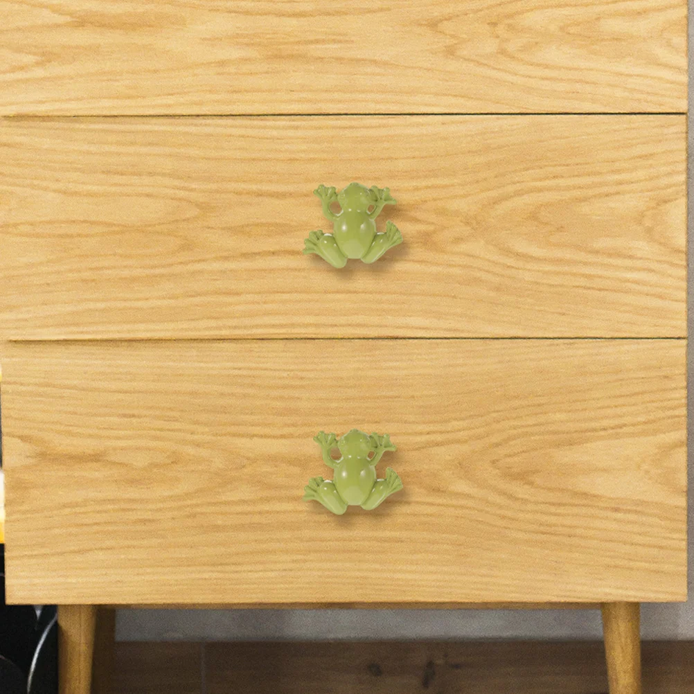 

4pcs Frog Shaped Cabinet Handles Zinc Alloy Door Knobs For Drawers Wardrobe Furniture Pulls Replacement Animal Design