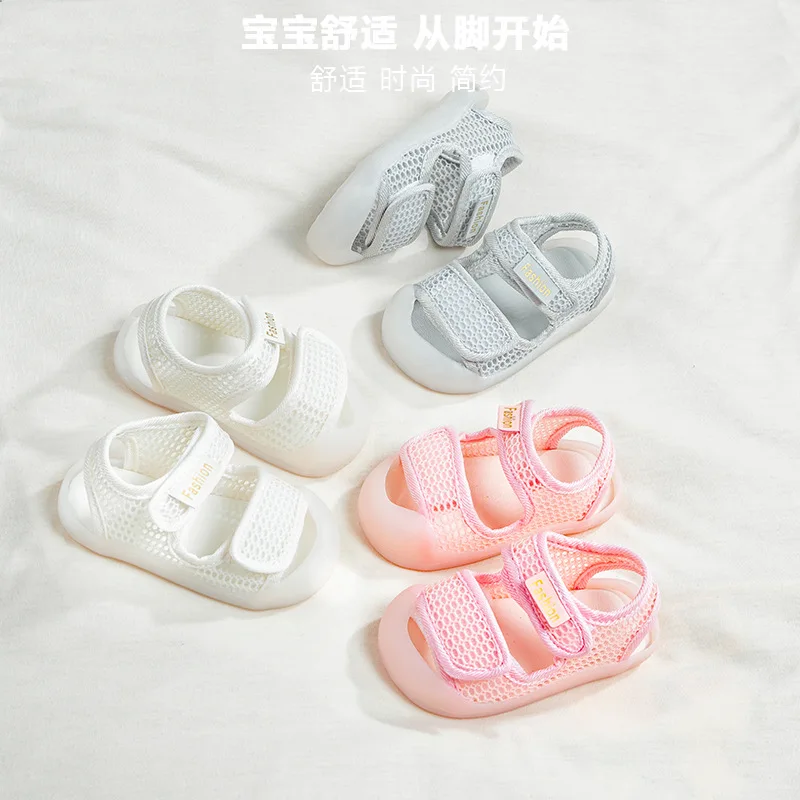 Baby Shoes Boy Girl Mesh Breathable Flying Weaving Sandals Summer Toddler Slip on Anti-Slip Hollow Kids Zapatos Sandalias