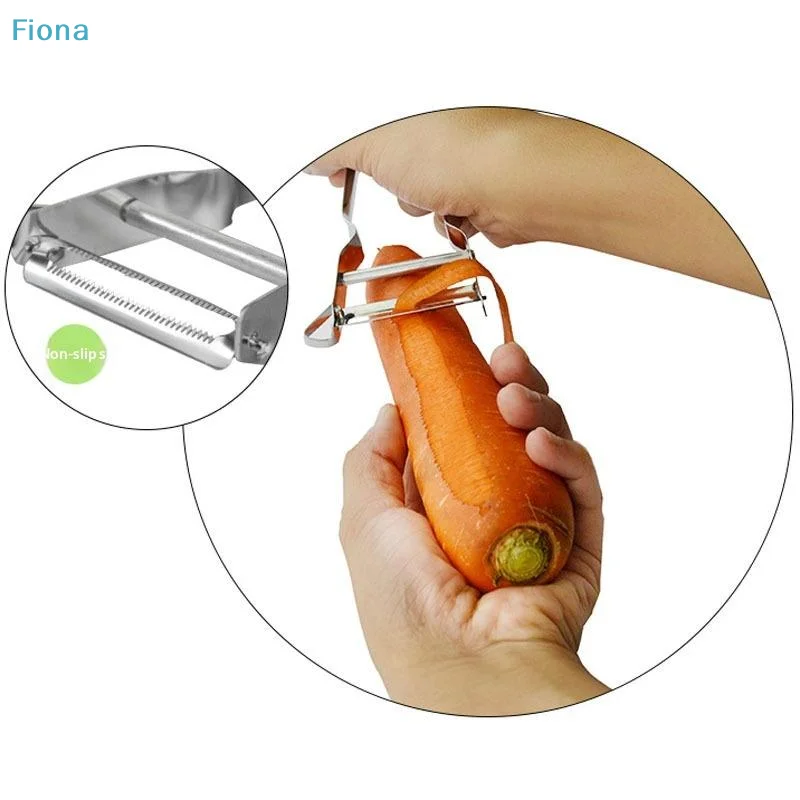 ✔Kitchen Vegetable Fruit Potato Slicer Carrot Peeler Stainless Steel Peeler Multiple-Function Kitchen Accessories