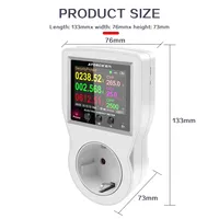 AC 220V Tuya Smart Life WiFi Socket Digital Power Frequency Energy Meter Electric Time Controller Amp KWh Remote Switch Watmeter