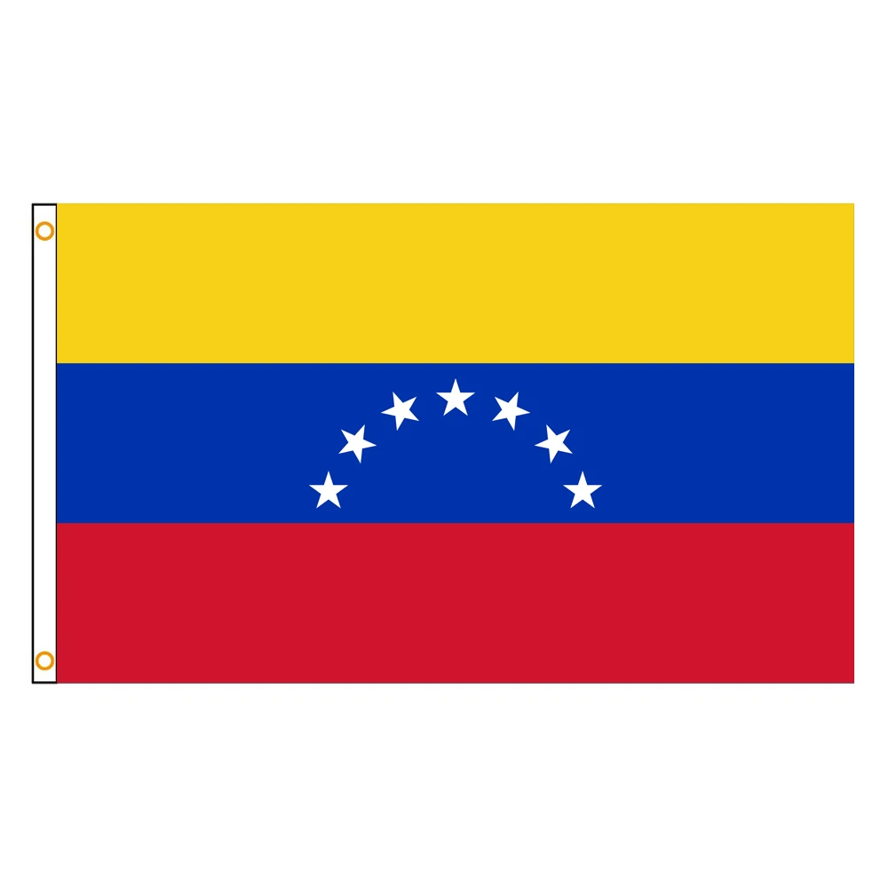 2x3Ft 7 Star Venezuela Flag Vivid Color and Fade proof Historical flags of Venezuela Polyester with Brass Grommets 3 X 5 Ft