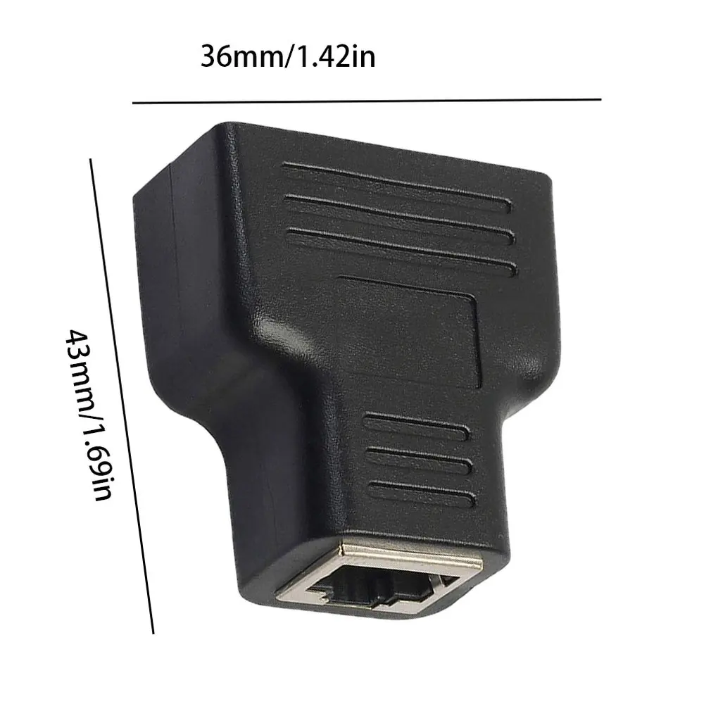 Splitter Ethernet RJ45 Kabel Adapter 1 Tot 3 Poort Lan Network Connector Voor Networking Extension