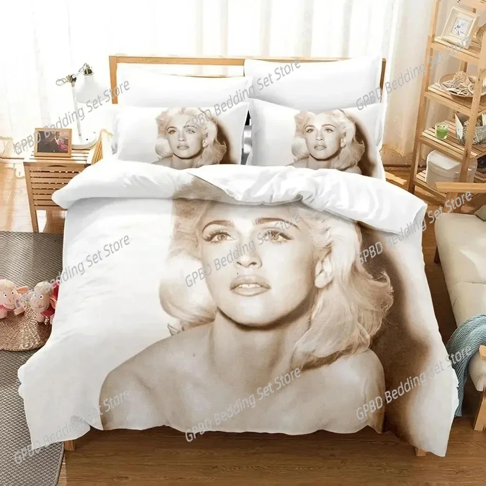 

Madonna Confessions Tour Comfortable Duvet Quilt Cover Pillowcase Bedding Set Children Bedroom Decoration Home Textile